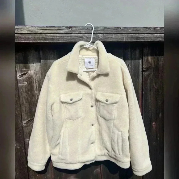 Anine Bing Rory Jacket in Cream New With Tag - Picture 5 of 9